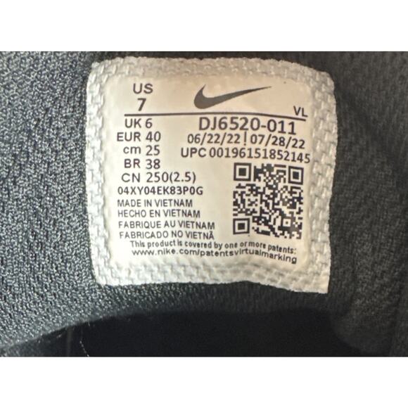 Nike Alpha Huarache Elite 4 Mid Black Baseball Cleats DJ6520-011 Men’s Sz 7 NWOT - Picture 7 of 8